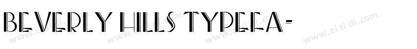 beverly hills typefa字体转换